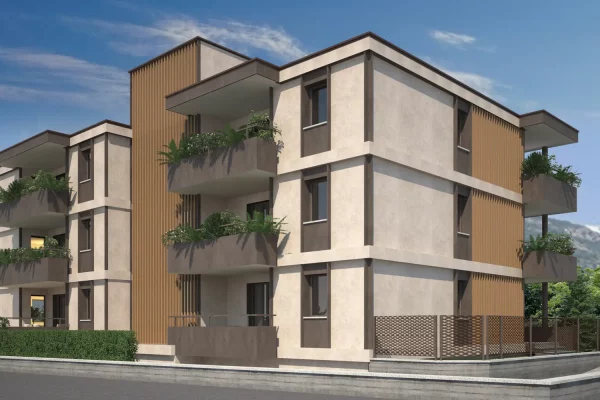 Render della facciata di Domus 7.0, Via Zoppetti, Domodossola